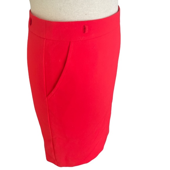 Trina Turk Red Pencil Skirt - Picture 2 of 11